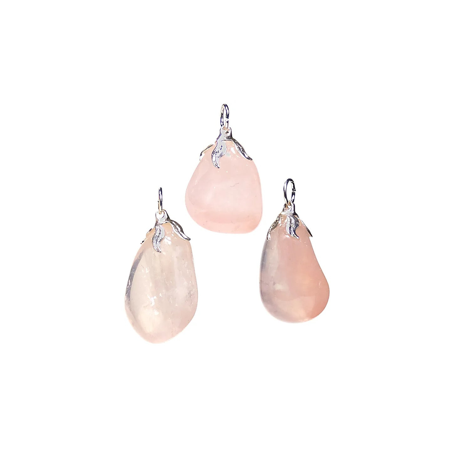 Pendentif pierre gemme Quartz rose qualité A | Pieralune