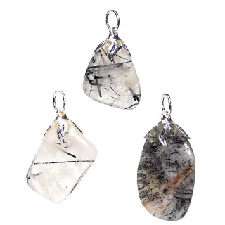 Pendentif pierre gemme Tourmaline quartz | Pieralune