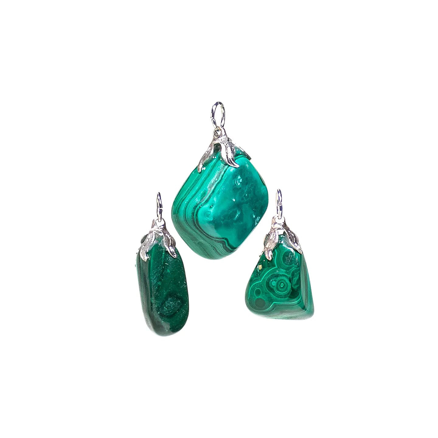 Pendentif pierre gemme Malachite | Pieralune