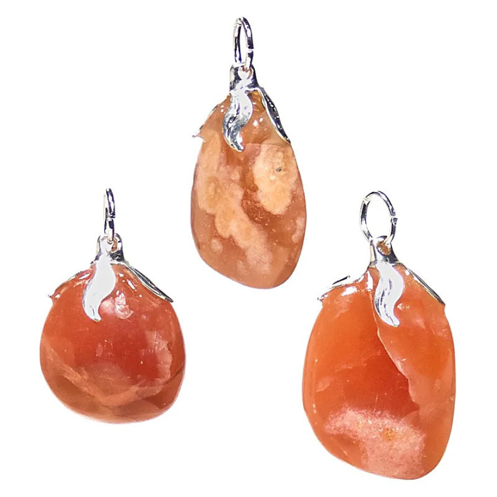 Pendentif pierre gemme Rhodochrosite | Pieralune