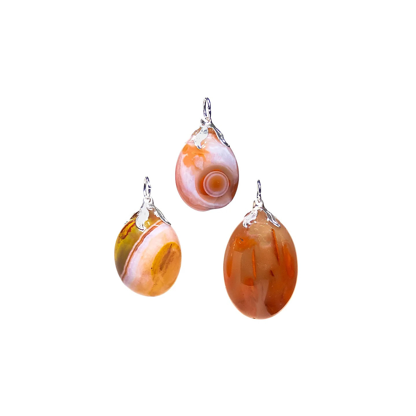 Pendentif pierre gemme Agate rouge | Pieralune