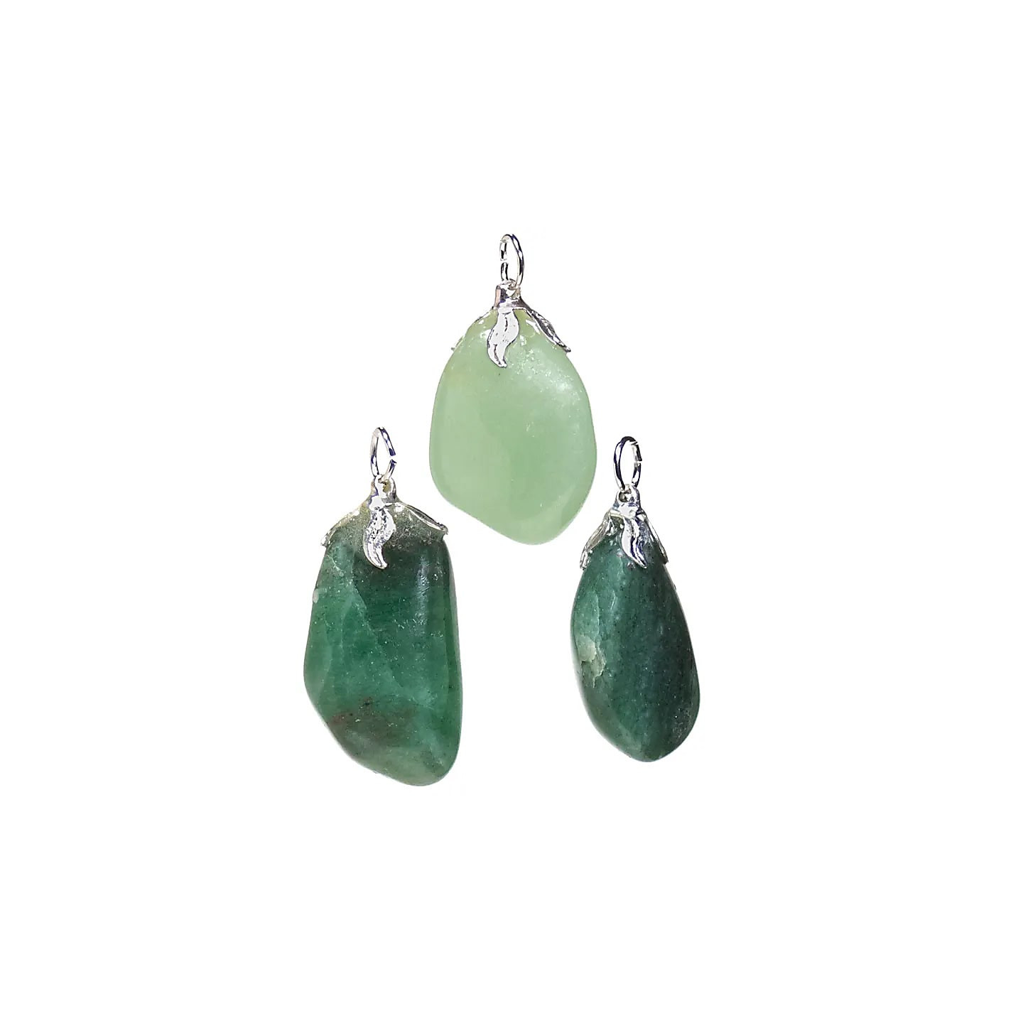 Pendentif pierres gemme Aventurine verte | Pieralune