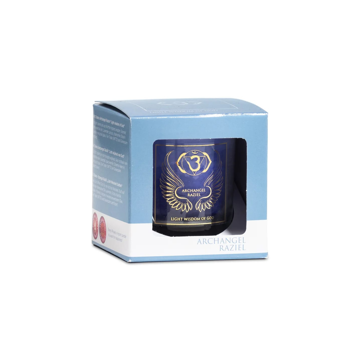 Bougie votive parfumée Archange Raziel chakra 6 | Pieralune