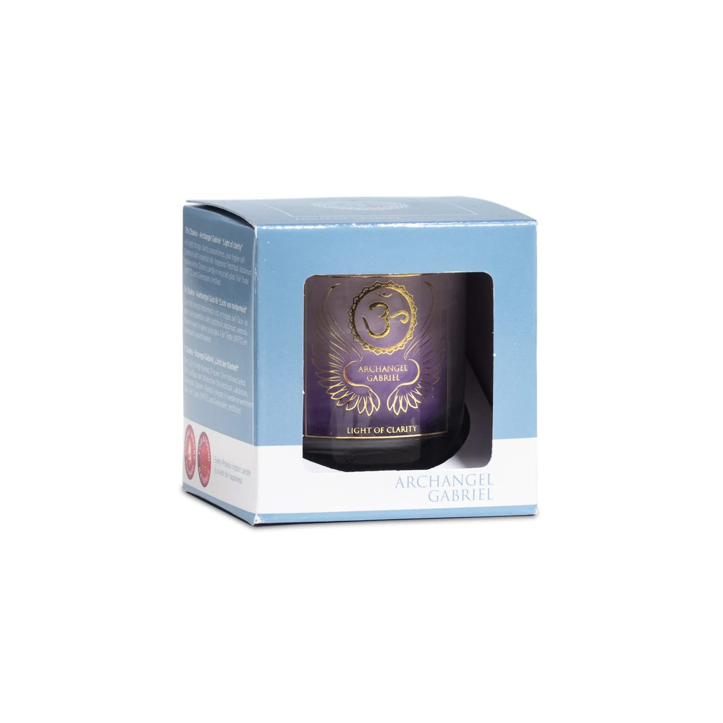 Bougie votive parfumée Archange Gabriel chakra 7 | Pieralune
