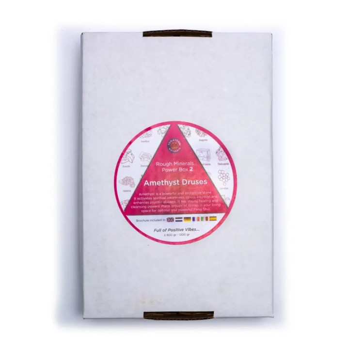 Power box 2 druses d'améthyste curatif | Pieralune