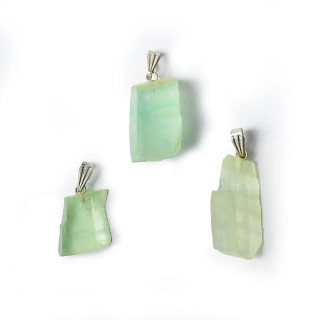 Pendentif pierre précieuse aigue-marine brute | Pieralune