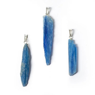 Pendentif pierre précieuse kyanite bleue brute | Pieralune