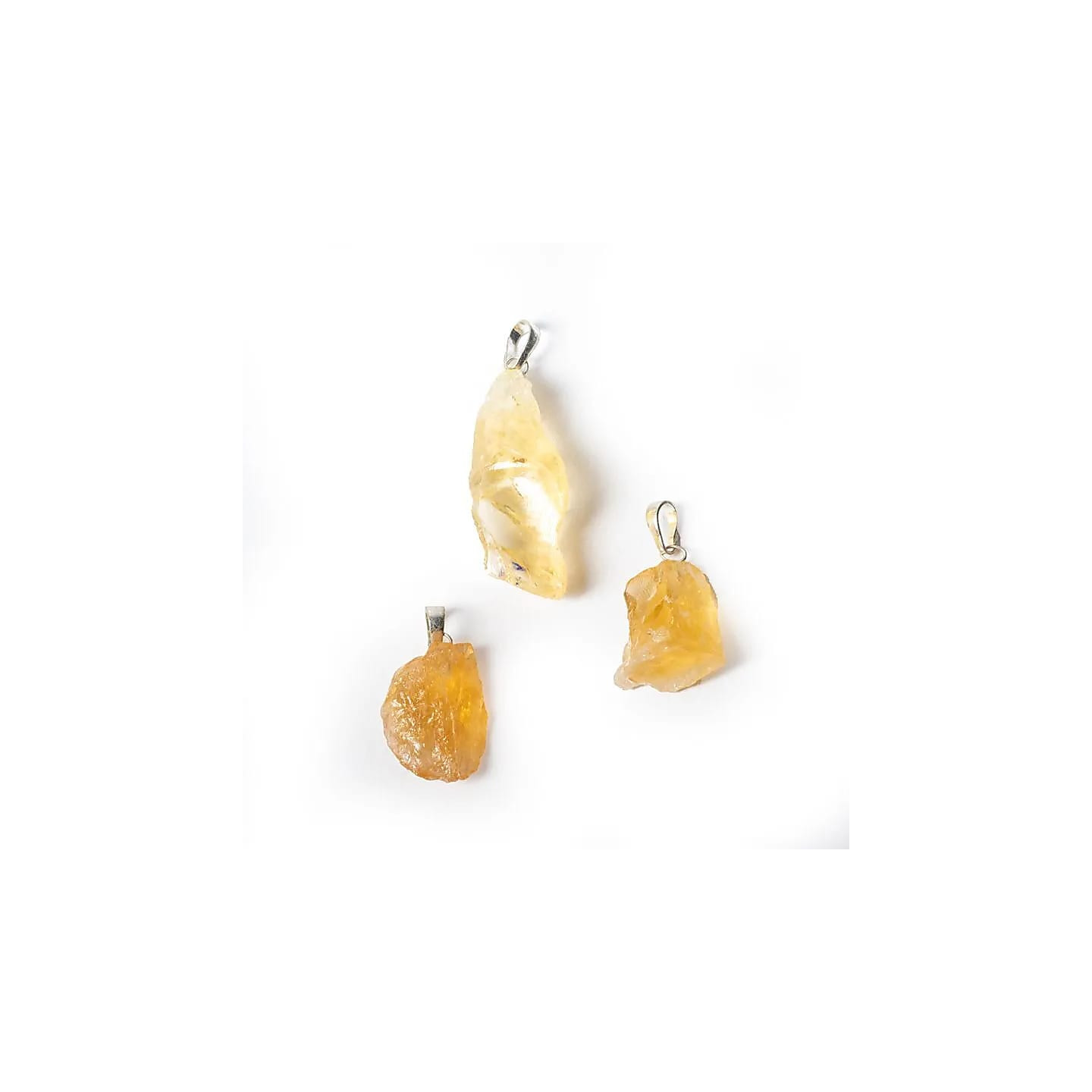 Pendentif citrine (quartz fumé) brute | Pieralune