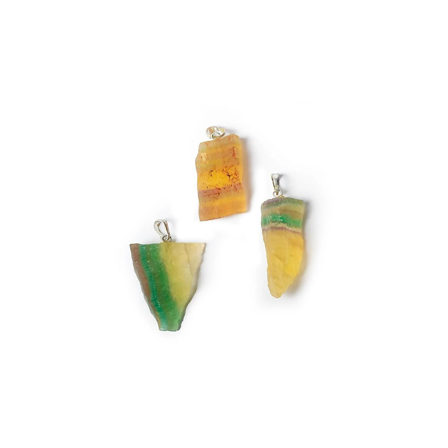 Pendentif pierre précieuse fluorite brute | Pieralune