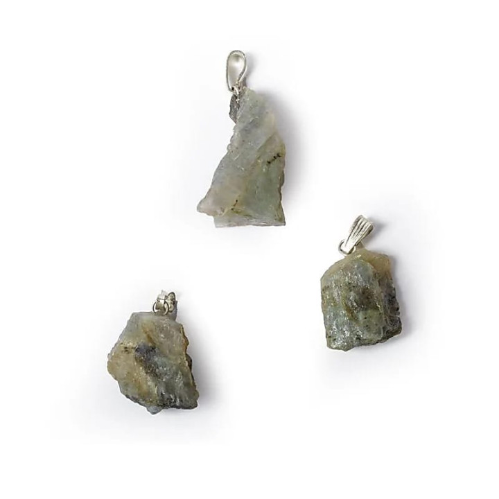 Pendentif pierre précieuse labradorite brute | Pieralune