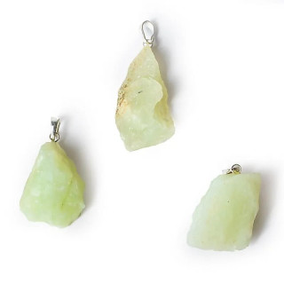 Pendentif pierre précieuse nouveau jade brute | Pieralune