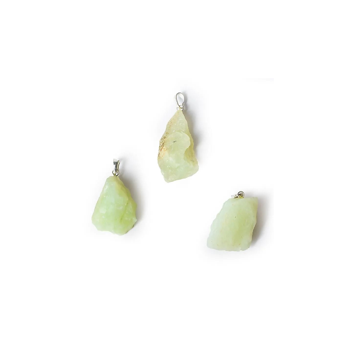 Pendentif pierre précieuse nouveau jade brute | Pieralune