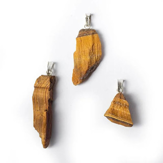 Pendentif pierre précieuse oeil de tigre brute | Pieralune