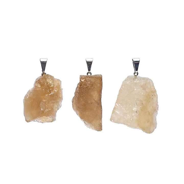 Pendentif Citrine brute naturelle | Pieralune