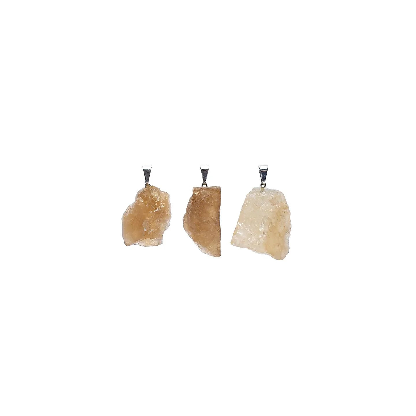 Pendentif Citrine brute naturelle | Pieralune