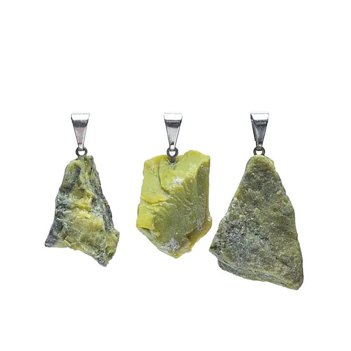 Pendentif Serpentinite brute | Pieralune