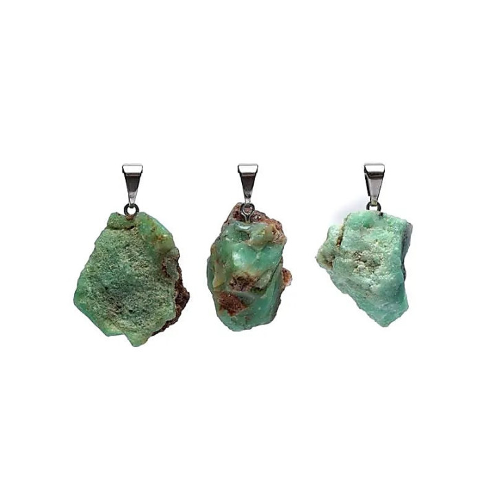 Pendentif Chrysoprase brute | Pieralune