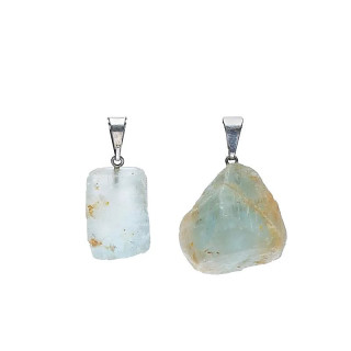 Pendentif Topaze Bleue Brute | Pieralune