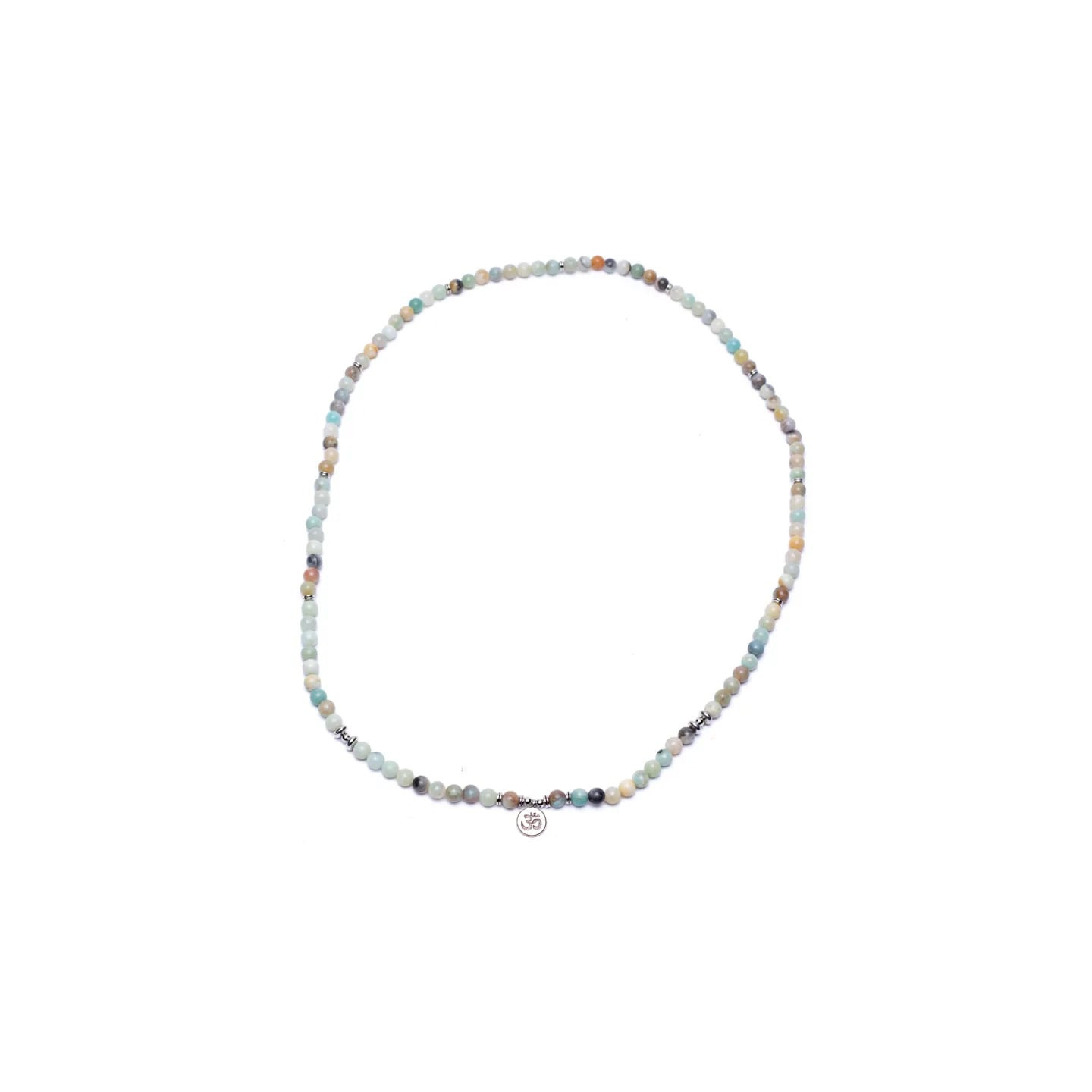Mala en Amazonite - élastique - avec Om | Pieralune