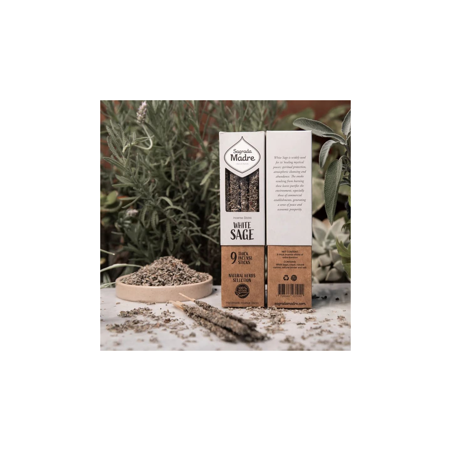 Sagrada Madre Encens aux herbes Sauge Blanche | Pieralune