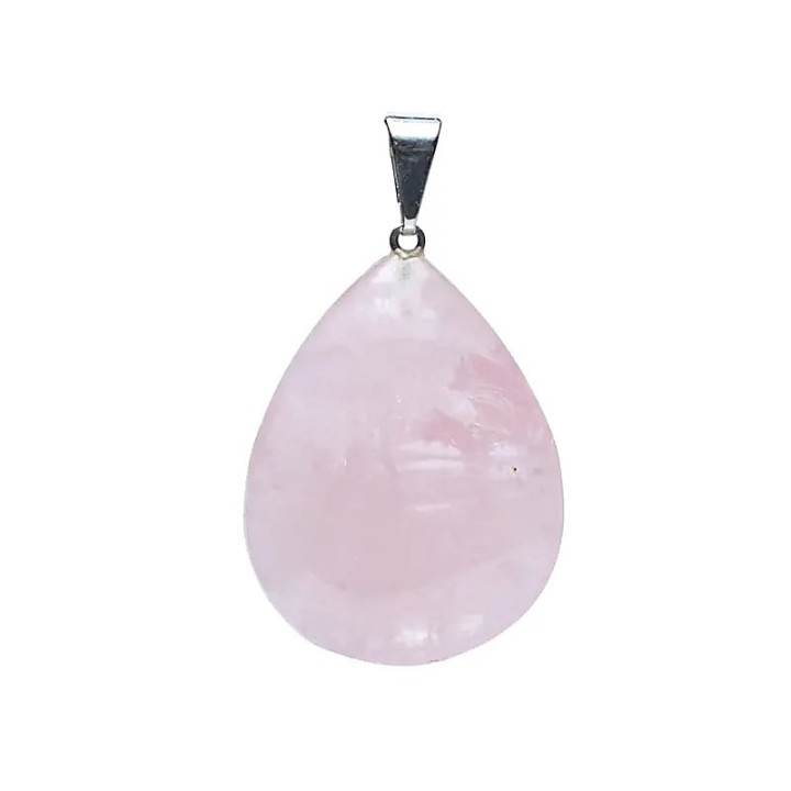 Pendentif de quartz rose en forme de goutte | Pieralune