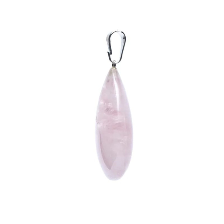 Pendentif de quartz rose en forme de goutte | Pieralune