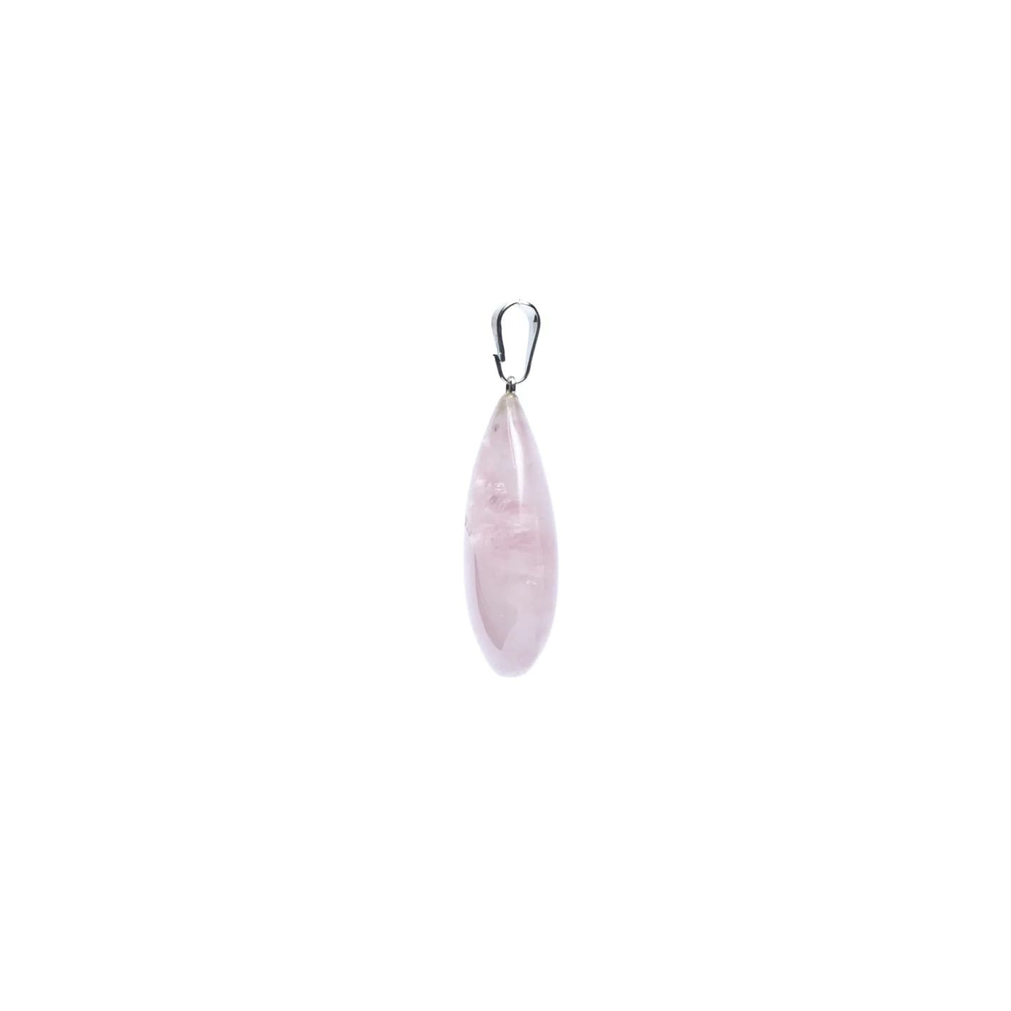 Pendentif de quartz rose en forme de goutte | Pieralune