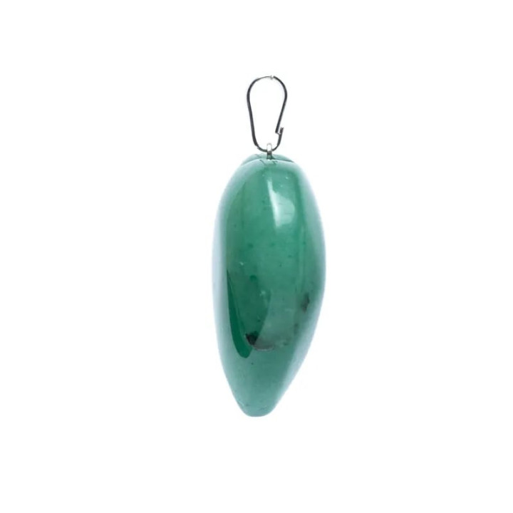 Pendentif de quartz vert en forme de cœur | Pieralune
