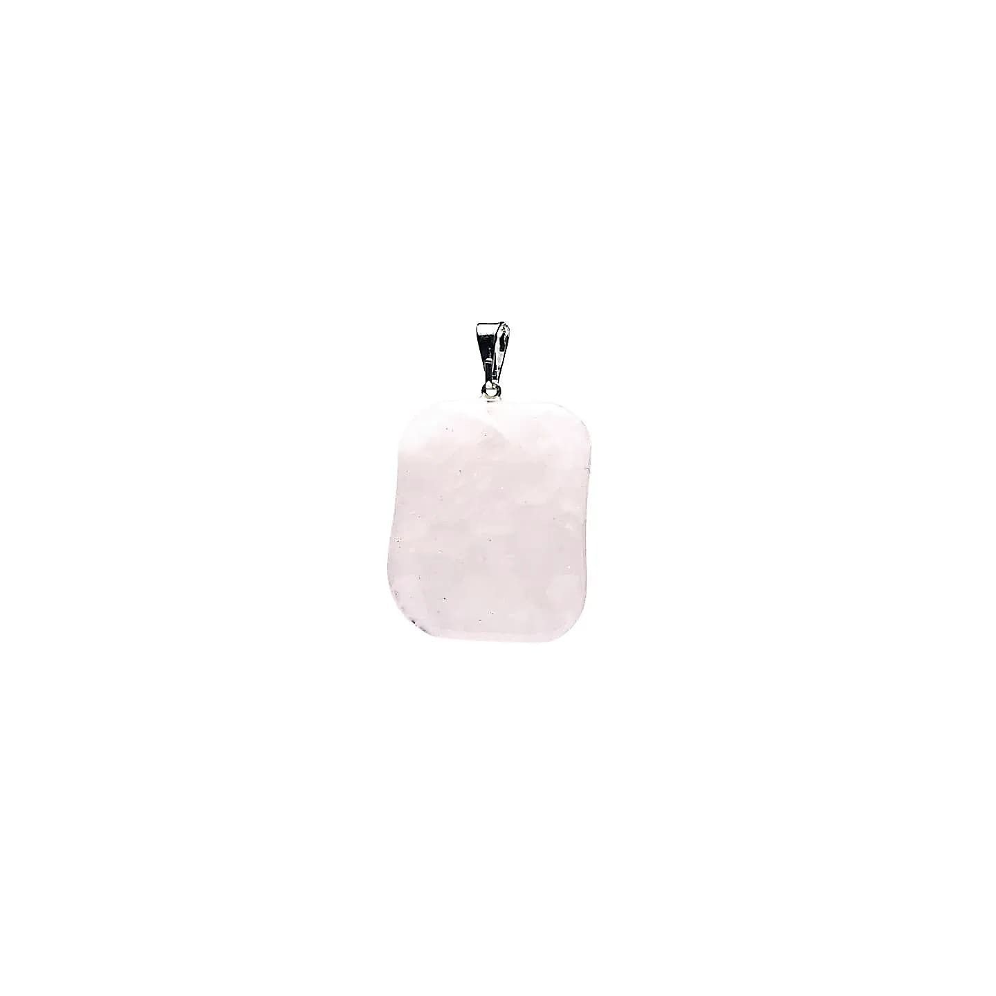 Pendentif quartz rose forme fantaisie | Pieralune