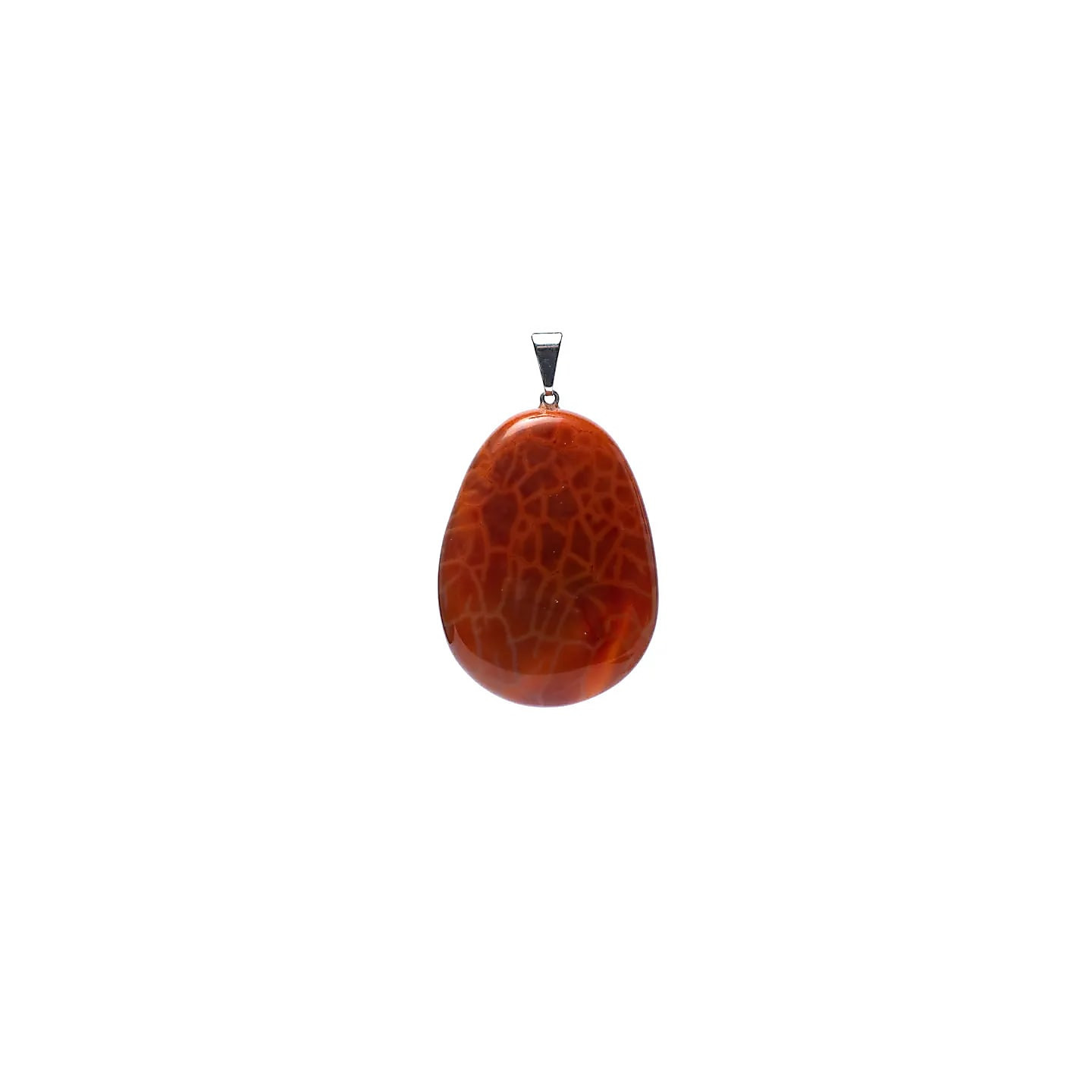 Pendentif en agate de feu en forme de goutte | Pieralune
