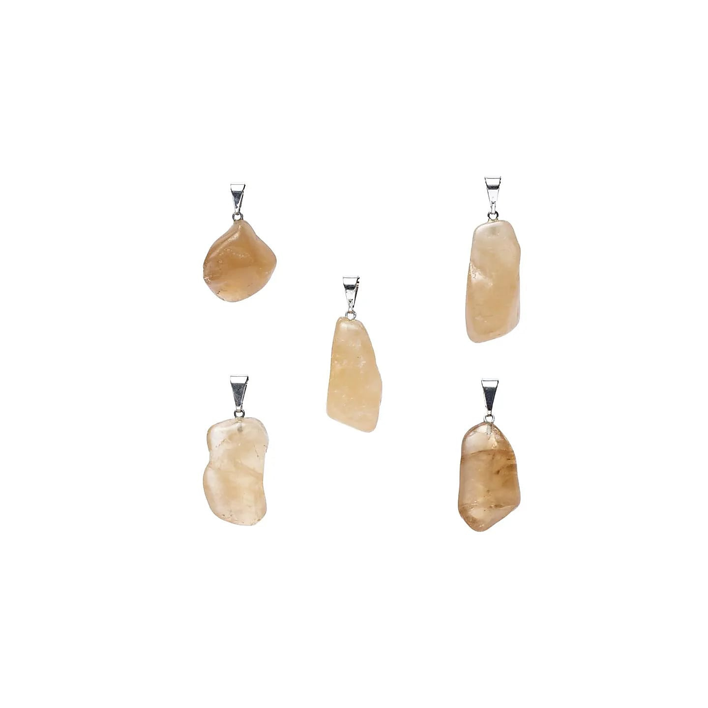 Pendentif en pierre précieuse citrine naturelle, épingl... | Pieralune