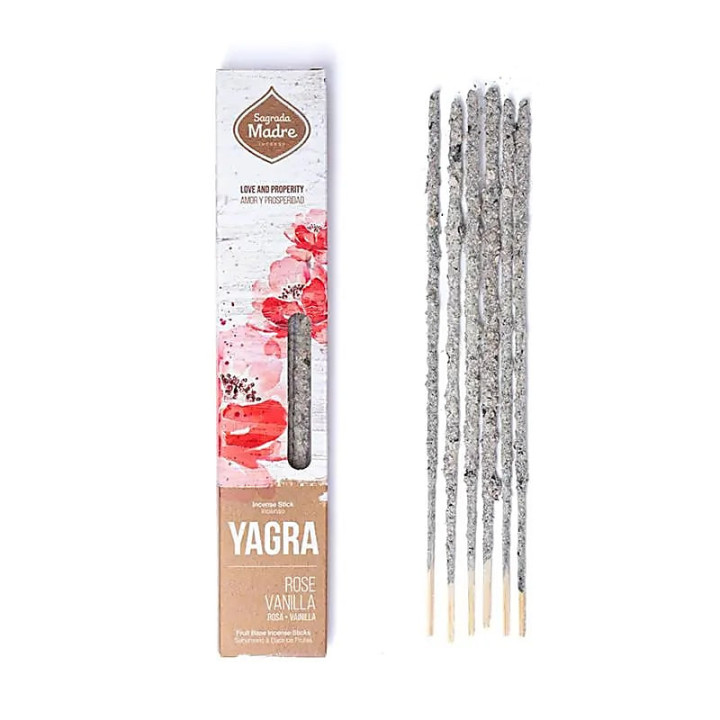 Encens Sagrada Madre Yagra Roses & Vanille | Pieralune