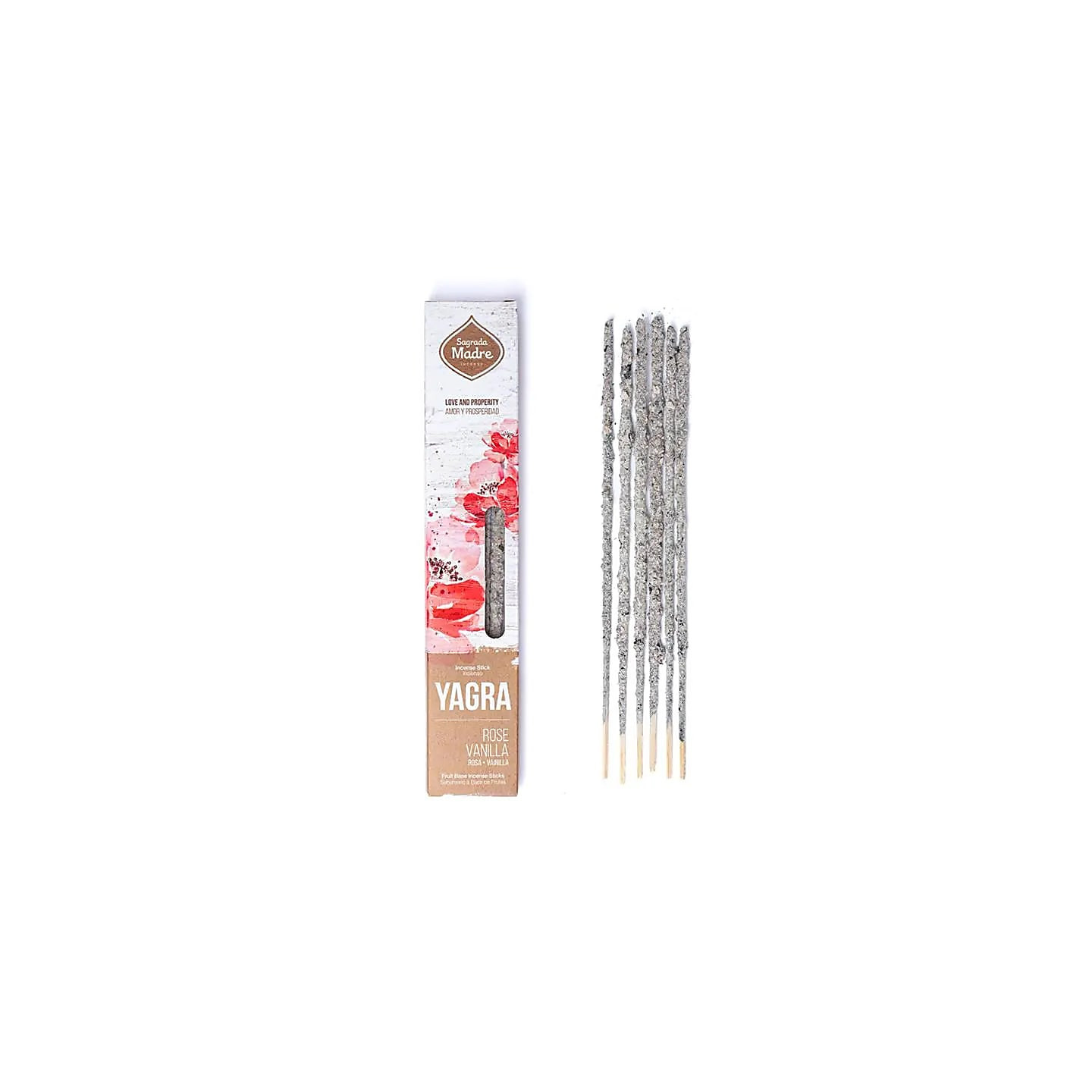 Encens Sagrada Madre Yagra Roses & Vanille | Pieralune