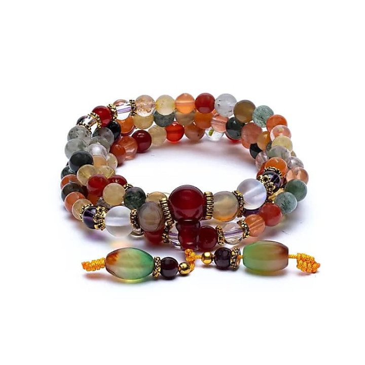 Mala mix d'agate - élastique | Pieralune