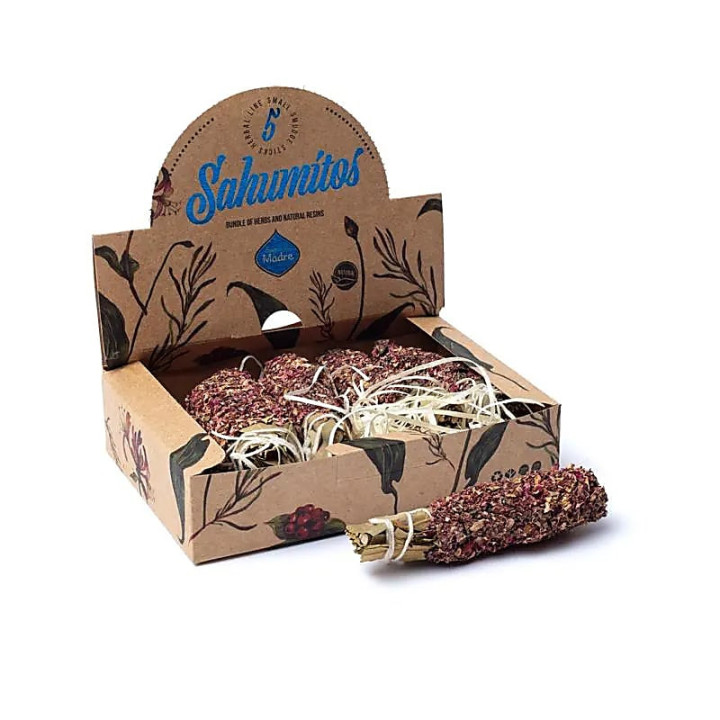 Sagrada Madre Sahumitos smudge Rose par 5 en boîte prés... | Pieralune