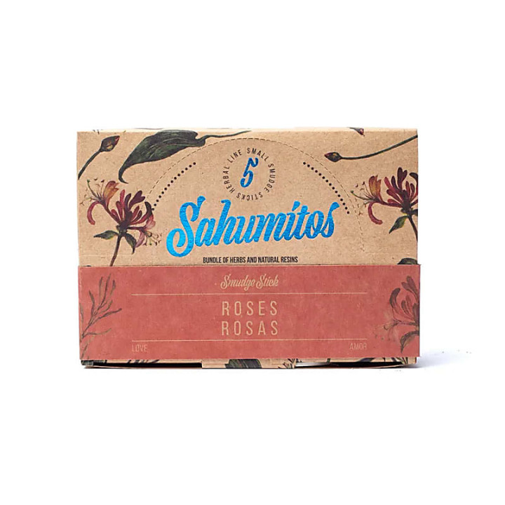 Sagrada Madre Sahumitos smudge Rose par 5 en boîte prés... | Pieralune