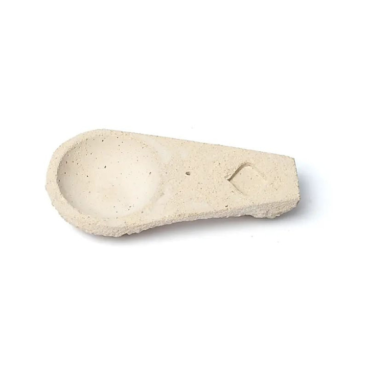 Sagrada Madre brûleur d’encens en ciment jaune pastel | Pieralune