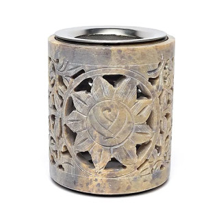 Brûle-encens et brûleur d’huile Arbre de Vie stéatite c... | Pieralune