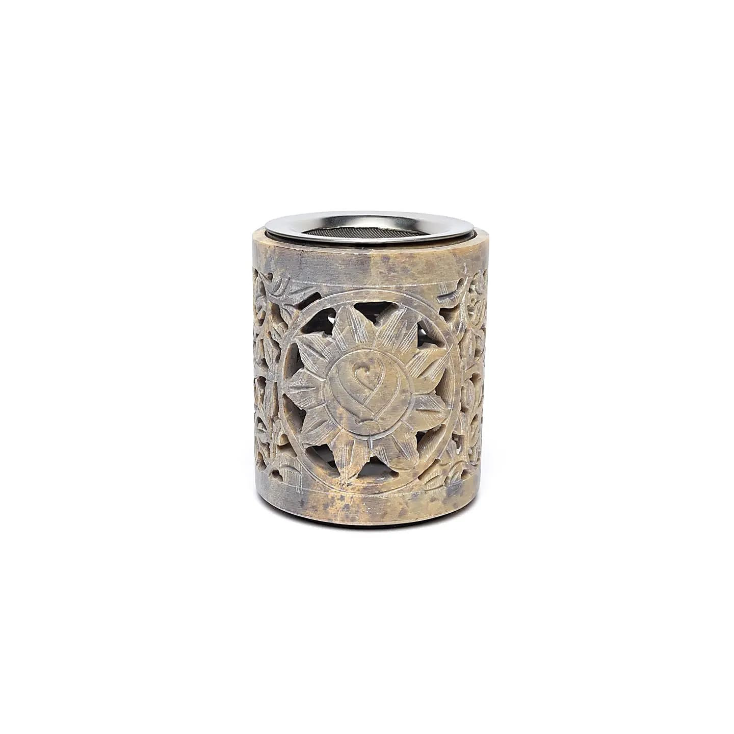 Brûle-encens et brûleur d’huile Arbre de Vie stéatite c... | Pieralune