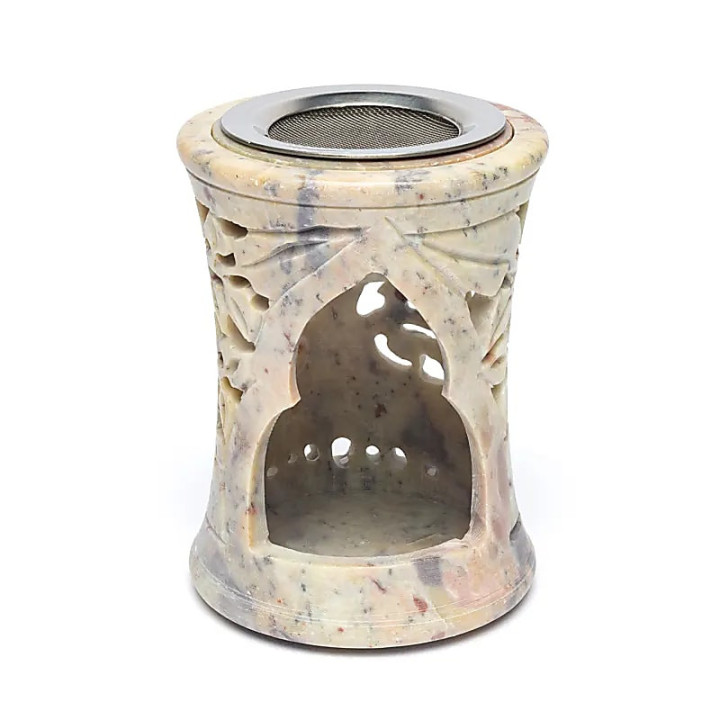 Brûle-encens et brûleur d’huile Arbre de Vie stéatite c... | Pieralune