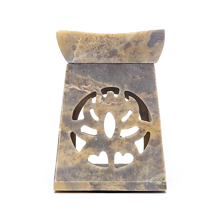 Brûleur d’huile Lotus stéatite claire | Pieralune