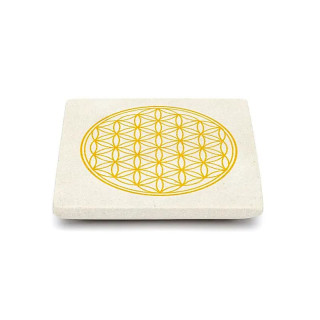 Brûle-encens Fleur de Vie grès | Pieralune