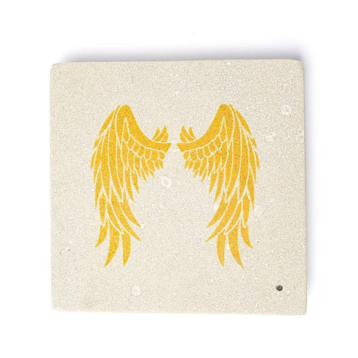 Brûle-encens ailes d’ange grès | Pieralune
