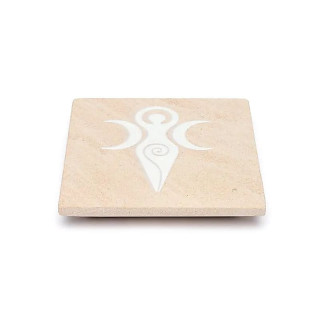 Brûle-encens symbole de la Déesse grès rose | Pieralune