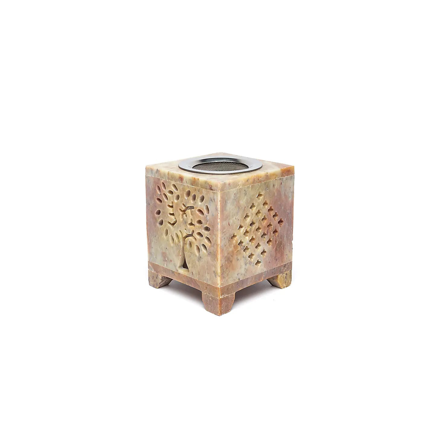 Brûle-encens et brûleur d’huile Arbre de Vie stéatite | Pieralune