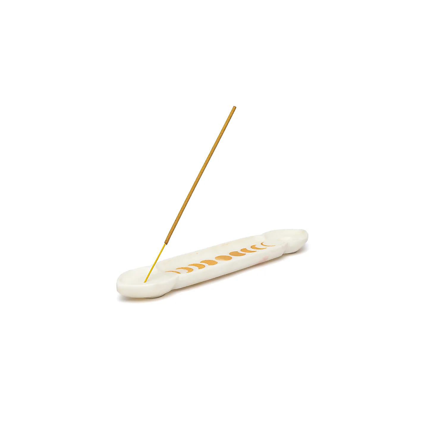 Brûle-encens phases de lune marbre blanc | Pieralune