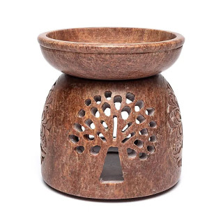 Brûleur d’huile Arbre de Vie stéatite | Pieralune