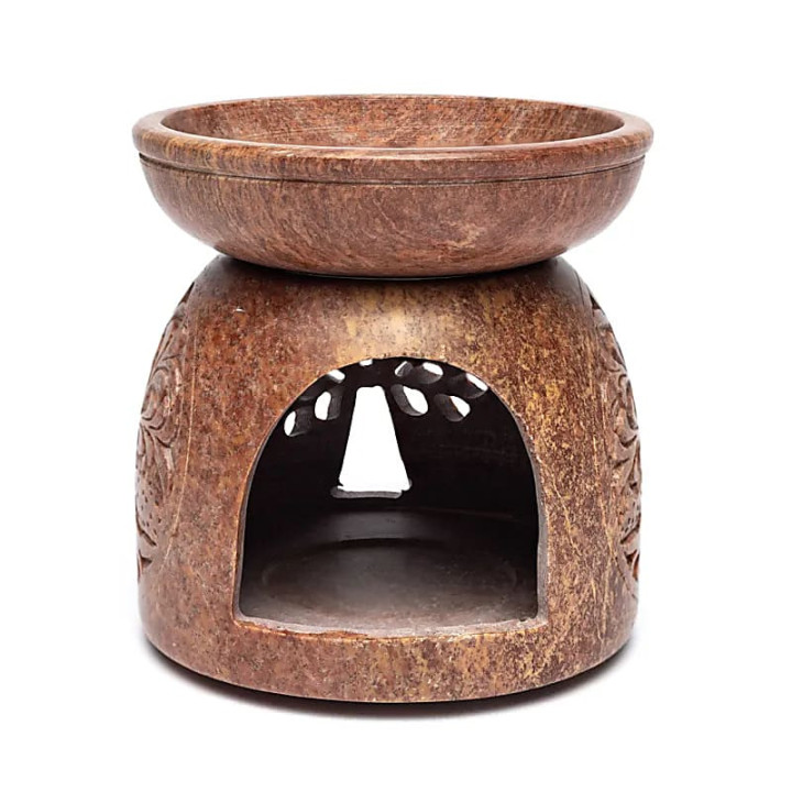 Brûleur d’huile Arbre de Vie stéatite | Pieralune