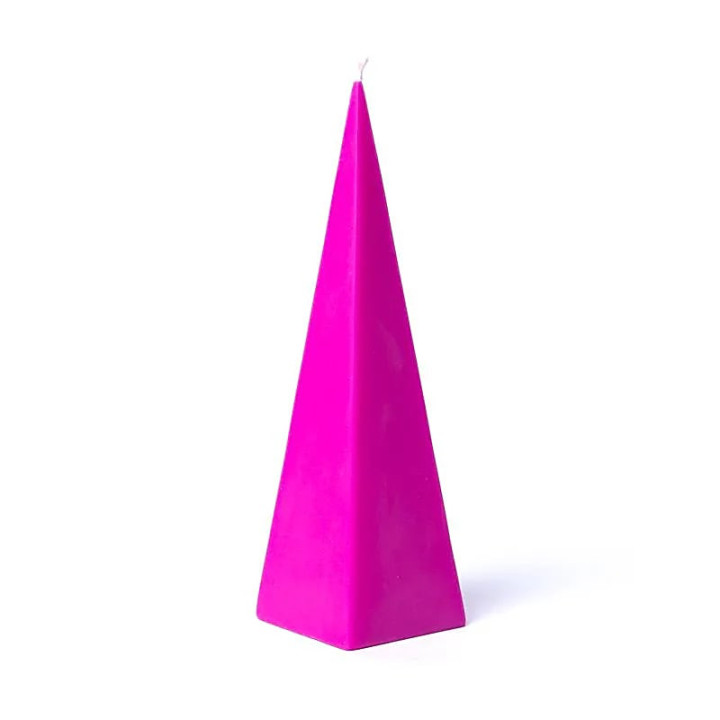 Bougie Pyramide magenta inodore | Pieralune