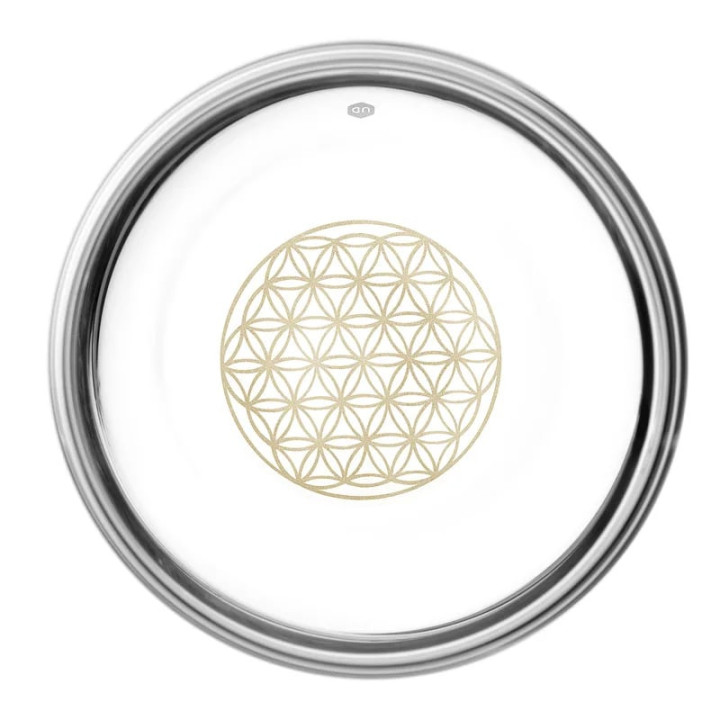 Verre Mythos fleur de vie - or | Pieralune